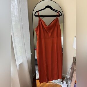 Nasty Gal Rusty Orange Skip Dress